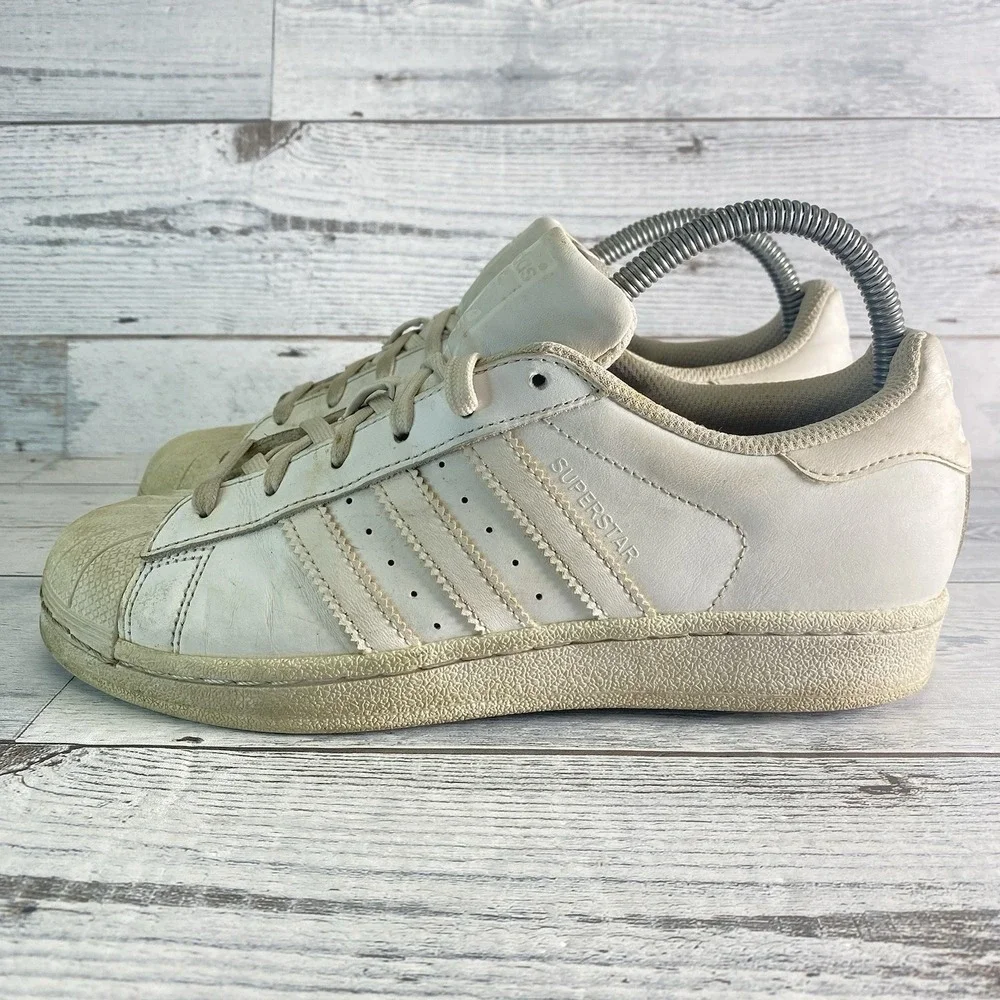 Adidas Superstar Foundation Shoes Mens 5.5 White Casual Walking Sneakers Retro